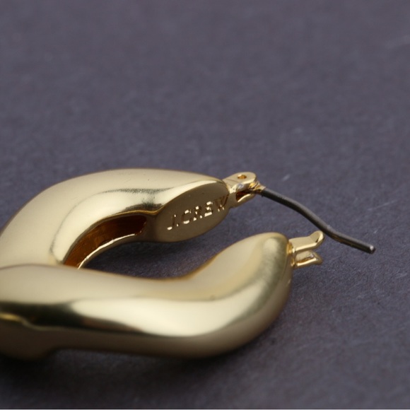 J. Crew Gold Hoop Earrings - Picture 3 of 3